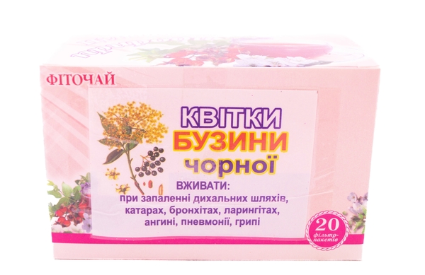 Фиточай Союз Афган Цветки бузины по 1,5 № 20 в фил.-пак.