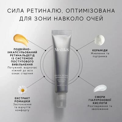 Крем для шкіри навколо очей Medik8 з ретинолом керамідами нічний 0,06%, 15 мл