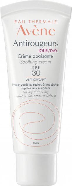 Крем для лица Avene Antirougeurs SPF30 дневной для сухой и очень сухой кожи склонной к покраснениям, 40 мл