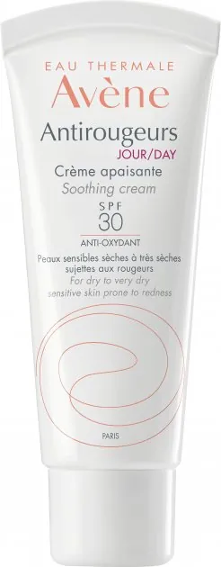 Крем для обличчя Avene Antirougeurs Jour SPF30 денний для сухої і дуже сухої шкіри схильної до почервоніння, 40 мл