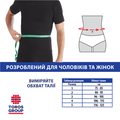 Корсет для коррекции осанки Торос Груп 656PR Люкс пористый разъемный, черный, размер 3 (L)