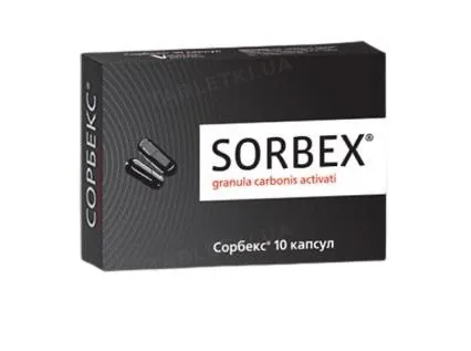 Сорбекс капсули по 0.25 г №10