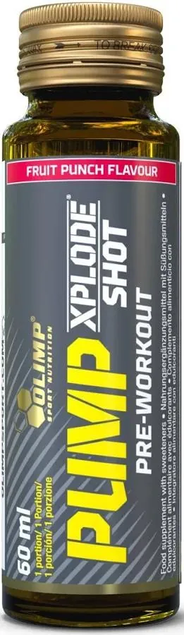Передтренувальний комплекс Olimp Pump Xplode Shot, фруктовий пунш, 60 мл