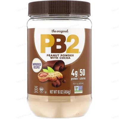Арахісова паста PB2 Foods Peanut Powder with cocoa порошкова з какао, 454 г