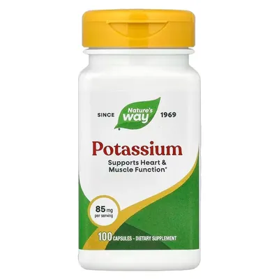 Калій Nature's Way Potassium 85 мг, 100 капсул