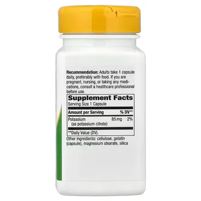 Калій Nature's Way Potassium 85 мг, 100 капсул
