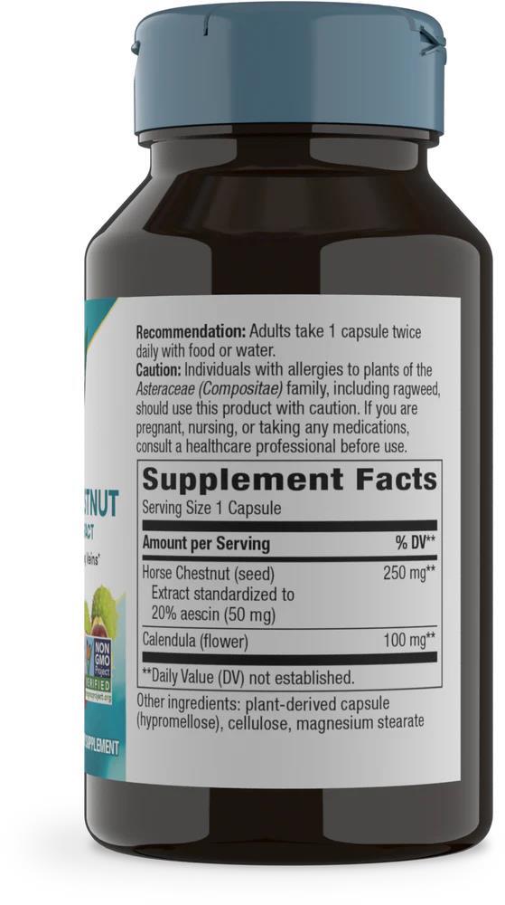 Экстракт конского каштана Nature's Way Horse Chestnut Premium Extract 250 мг, 90 веганских капсул