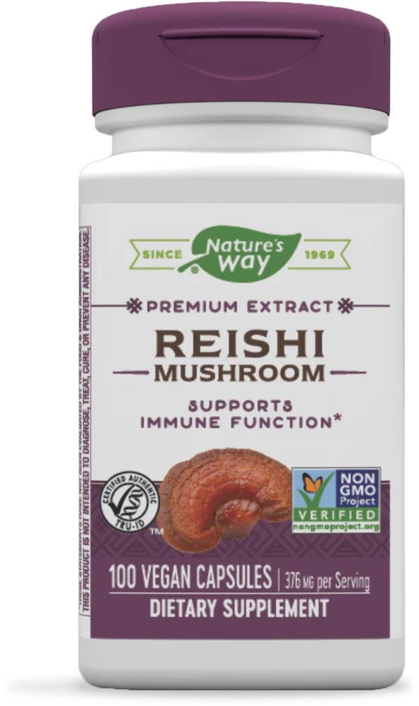 Гриб Рейши Nature's Way Reishi, 100 капсул