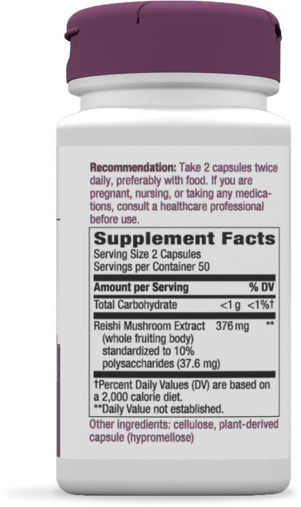 Гриб Рейши Nature's Way Reishi, 100 капсул