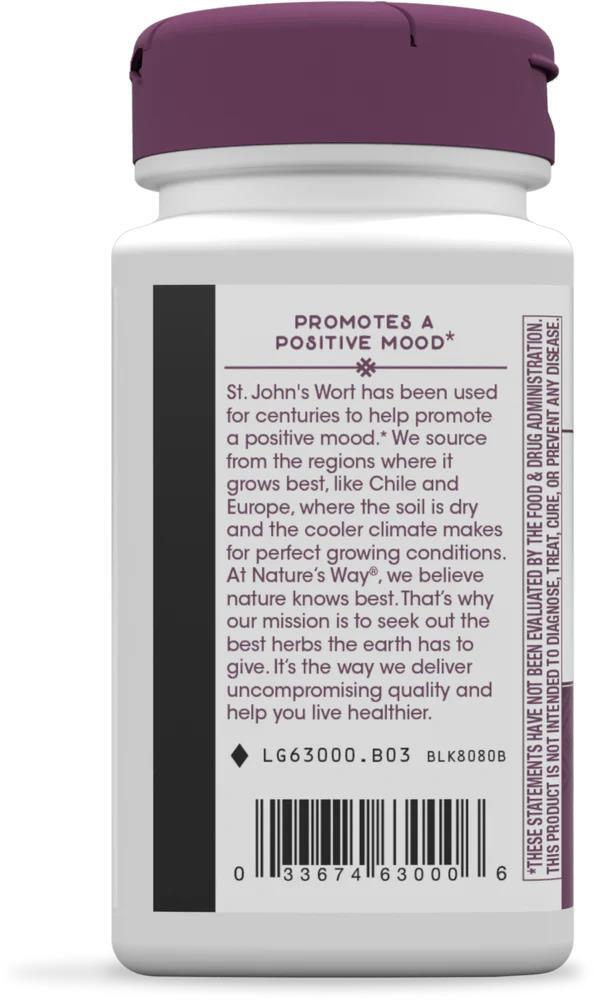 Зверобой Nature's Way St. John's Wort Premium Extract 300 мг, 90 капсул
