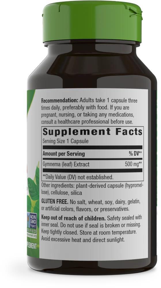 Джимнема Nature's Way Gymnema 500 мг, 60 капсул