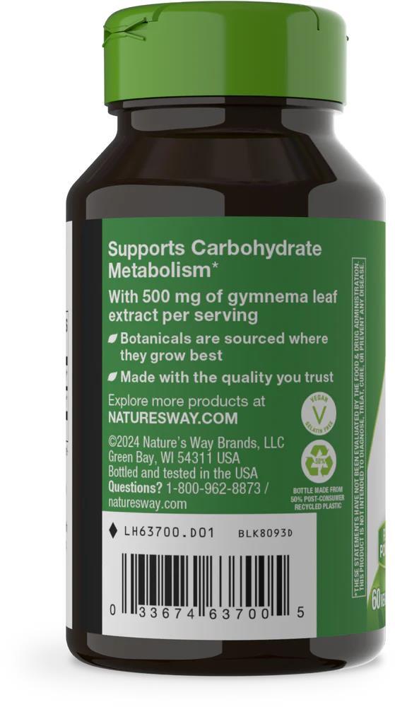 Джимнема Nature's Way Gymnema 500 мг, 60 капсул