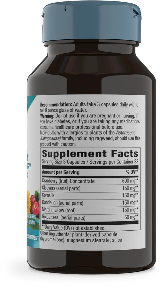 Комплекс для мочевых путей с клюквой Nature's Way Urinary with Cranberry, 100 веганских капсул