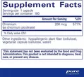 Хром (піколінат) Pure Encapsulations Chromium (picolinate) 200 мкг, 180 капсул