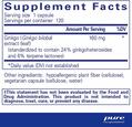 Гинкго Билоба Pure Encapsulations Ginkgo 50, 160 мг, 120 капсул