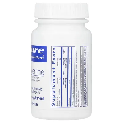 L-Теанін Pure Encapsulations L-Theanine, 60 капсул