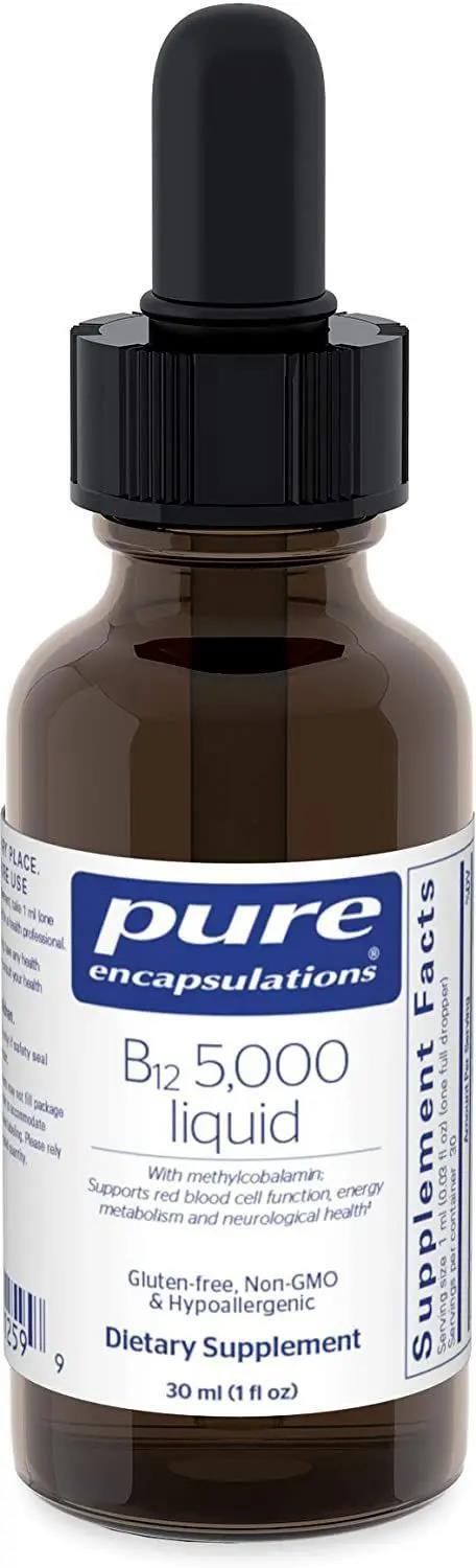 Витамин B12 Pure Encapsulations B12 жидкость 5000 мкг, 30 мл