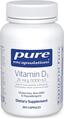 Витамин D3 Pure Encapsulations Vitamin D3 1000 МЕ, 250 капсул