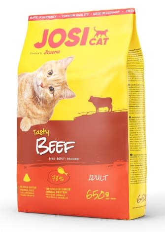 Корм сухой для взрослых котов Josera JosiCat Tasty Beef Rind с говядиной, 650 г