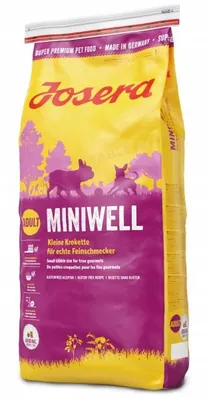 Корм сухий для дорослих собак дрібних порід Josera Miniwell, 15 кг