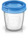 Контейнери Philips Avent SCF618/10 для зберігання грудного молока + 2 адаптери для молоковідсмоктувача, 180 мл, 10 шт