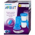 Контейнеры Philips Avent SCF618/10 для хранения грудного молока + 2 адаптера для молокоотсоса, 180 мл, 10 шт