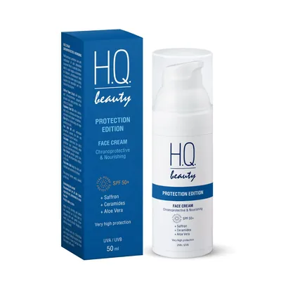 Крем для обличчя H.Q.Beauty Protection Edition хронозахист та живлення SPF +50, 50 мл