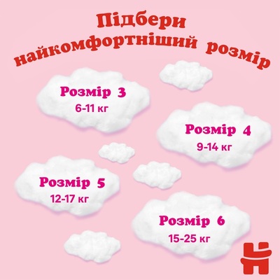 Подгузники-трусики Huggies Pants детские, для девочек, размер 6, 15-25 кг, 44 шт