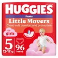 Підгузки-трусики Huggies Pants Little Movers для дівчаток розмір 5, 12-17 кг, 96 шт