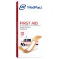 Набір пластирів MP MedPlast FIRST AID на бавовняній основі розміром 19 мм х 72 мм, тілесні, 10 штук