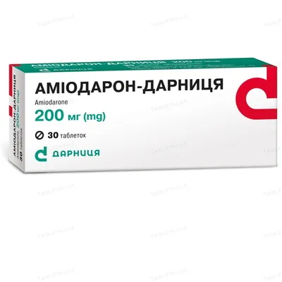 Аміодарон-Дарниця таблетки по 200 мг №30 (10х3)