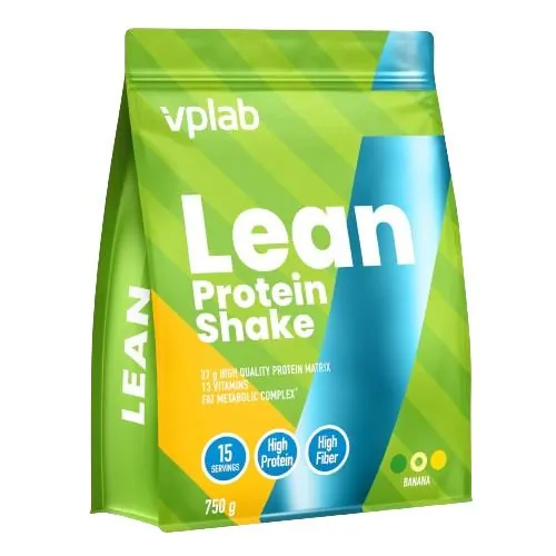 Протеїн сироватковий змішаний VPLab Lean Protein Shake банан, 750 г