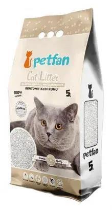 Наполнитель для кошачьего туалета Petfan Natural бентонитовый без запаха, 5 л