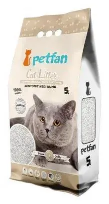 Наповнювач для котячого туалету Petfan Natural бентонітовий без запаху, 5 л