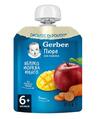 Пюре фруктово-овощное Gerber Яблоко манго морковь, 90 г