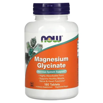 Магнію гліцинат NOW Magnesium Glycinate, 180 таблеток