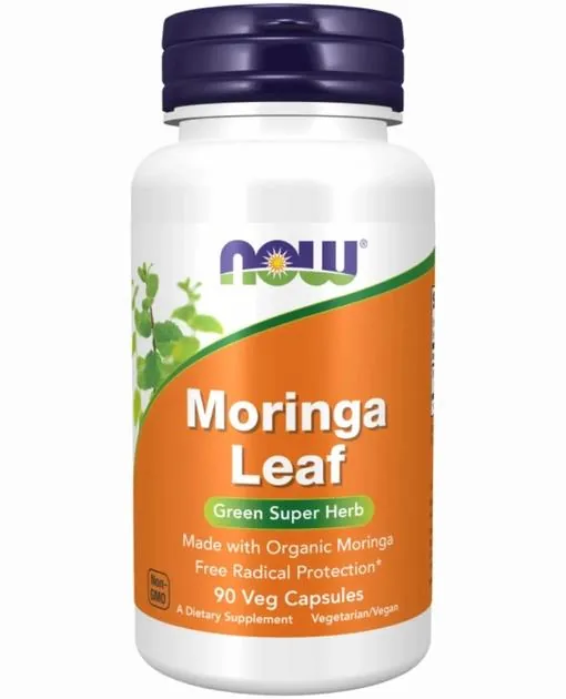 Морінги листя NOW Moringa Leaf вег. капсули №90
