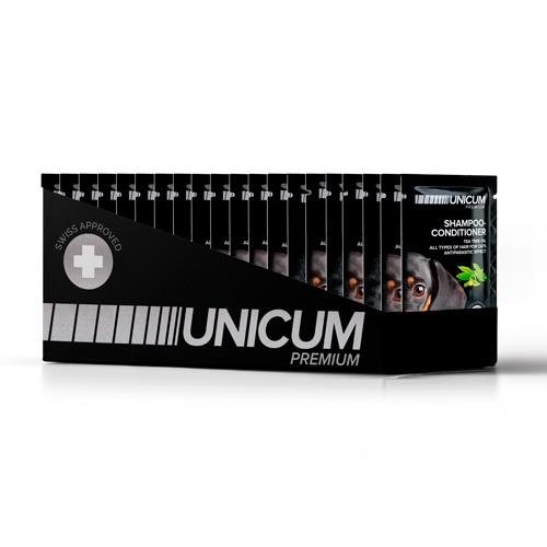 Шампунь-кондиционер для собак Unicum UN-058 с маслом чайного дерева по 15 мл 40 штук