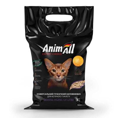 Наполнитель для туалета AnimAll гигиенический универсальный для кошачьих туалетов и клеток грызунов, 3 кг