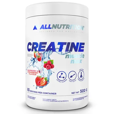 Креатин Allnutrition Creatine Muscle Max малина-полуниця, 500 г