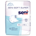 Пелюшки Seni Soft Super одноразові гігієнічні 60х60 см, 5 шт