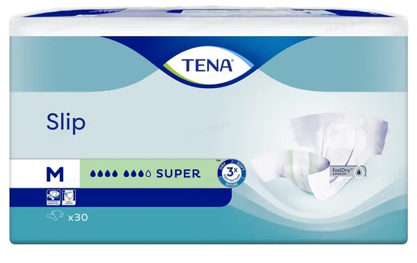 Підгузки для дорослих Tena Slip Super, розмір М (Medium), 30 штук