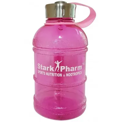 Пляшка для води Stark Pharm Sport Nutrition & Nootropics рожева, 1000 мл