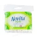 Ватні палички Novita Organic в пакеті, 100 шт