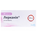 Леркания таблетки, п/плен. обол. по 20 мг №30 (10х3)