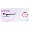 Лерканія таблетки, в/плів. обол. по 20 мг №30 (10х3)