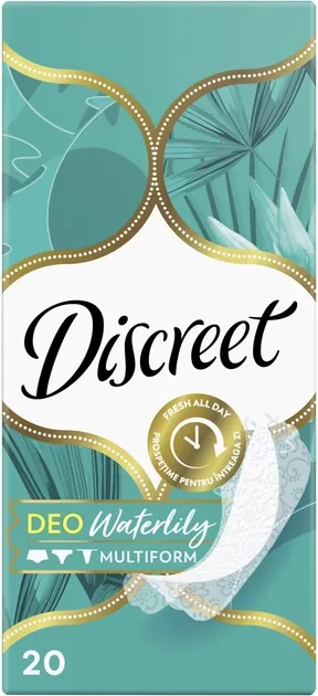 Прокладки щоденні Discreet Waterlily Deo Multiform, 20 шт