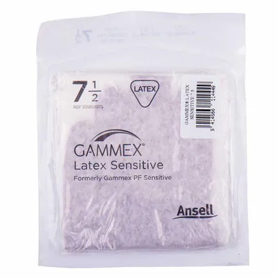 Рукавички хірургічні Gammex Latex Sensitive латексні, розмір 7,5 стерильні, пара