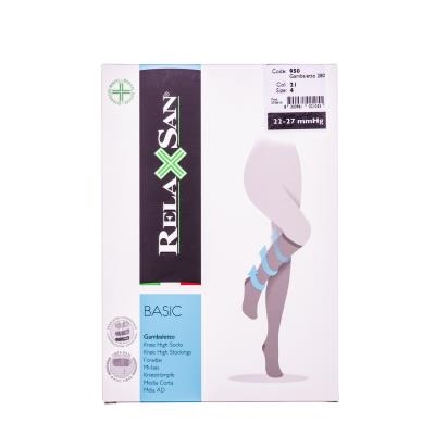 Гольфы компрессионные Relaxsan Basic закрытый носок, компрессия 22-27, 280 den, цвет бежевый, размер 4