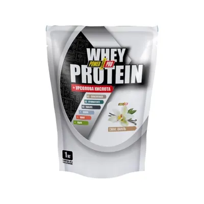 Протеїн сироватковий змішаний Power Pro Whey Protein + урсолова кислота, ваніль, 1 кг